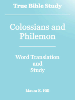 True Bible Study - Colossians and Philemon