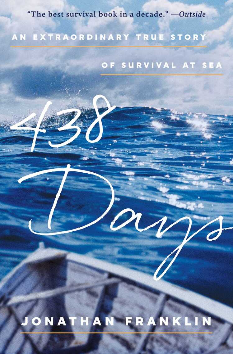 438 Days An Extraordinary True Story Of Survival At Sea Jonathan Franklin