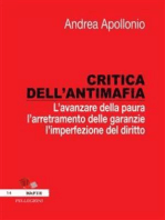 Critica dell'antimafia. L'avanzare della paura, l'arretramento delle garanzie, l'imperfezione del diritto