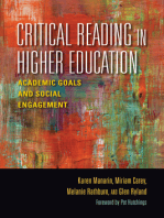 Critical Reading in Higher Education: Academic Goals and Social Engagement