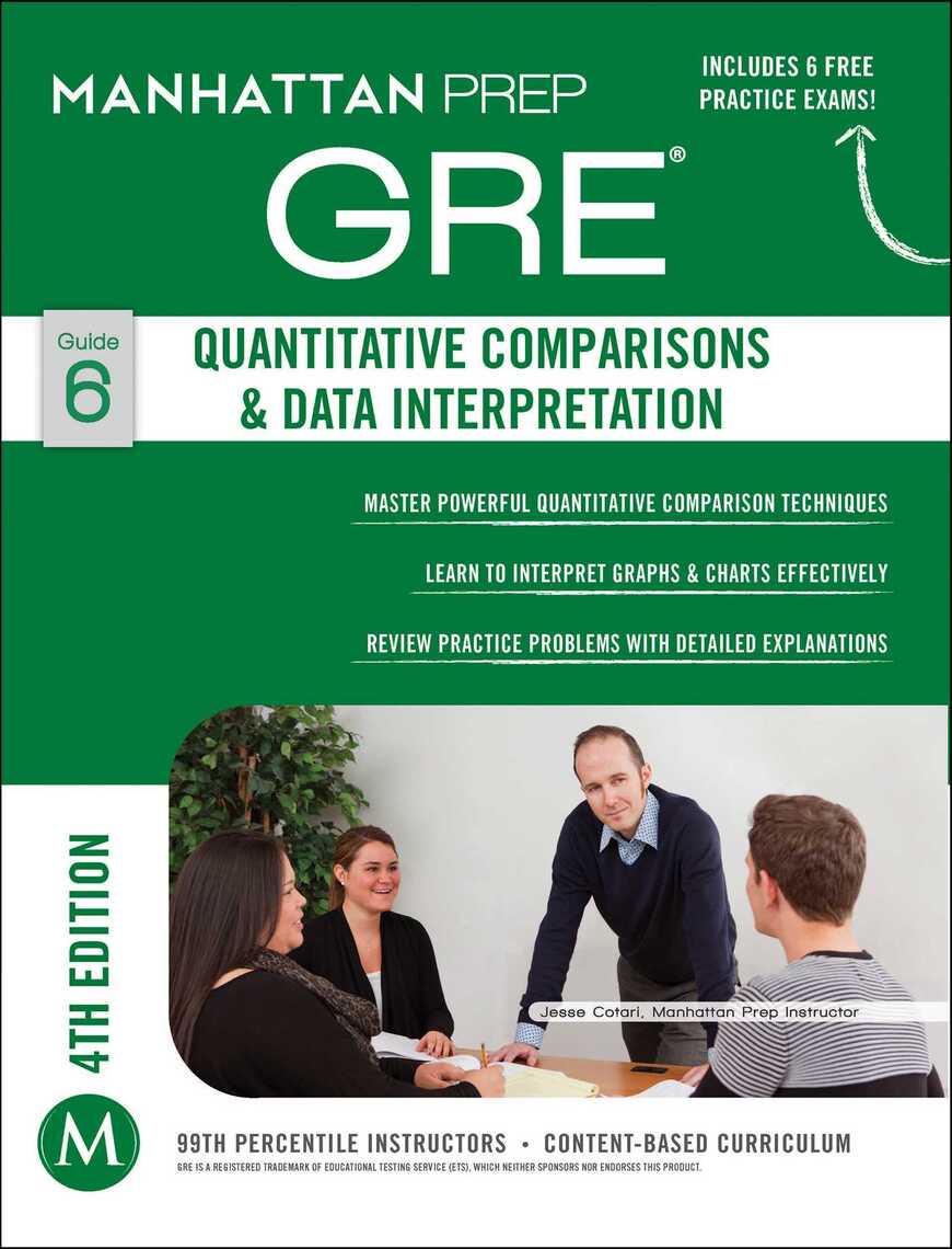 GRE　Ebook　Data　by　Prep　Quantitative　Manhattan　Interpretation　Comparisons　Scribd