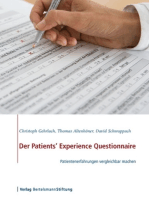 Der Patients' Experience Questionnaire: Patientenerfahrungen vergleichbar machen