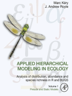 Applied Hierarchical Modeling in Ecology: Analysis of distribution, abundance and species richness in R and BUGS: Volume 1:Prelude and Static Models