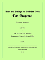 Arien und Gesänge zur komischen Oper: Das Gespenst.