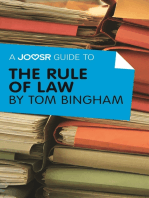 A Joosr Guide to... The Rule of Law by Tom Bingham