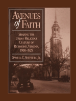 Avenues of Faith: Shaping the Urban Religious Culture of Richmond, Virginia, 1900–1929