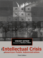 The Intellectual Crisis in American Public Administration