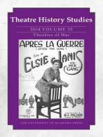 Theatre History Studies 2014, Vol. 33: Theatres of War