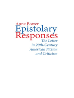 Epistolary Responses: The Letter in Twentieth-Century American Fiction and Criticism