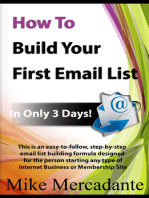 How To Build Your First Email List In Only 3 days