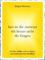 hier ist die Antwort ich kenne nicht die Fragen: Ist Herr Schiller noch zu retten? und anderes lyrisches StückWerk