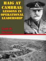 Haig At Cambrai: Lessons In Operational Leadership