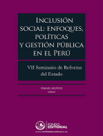 Inclusión social: enfoques, políticas y gestión pública en el Perú: VII Seminario de Reforma del Estado