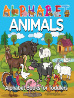 Alphabet Animals: Alphabet Books for Toddlers: Phonics for Kids Preschool Edition