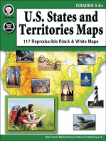 U.S. States and Territories Maps, Grades 5 - 8