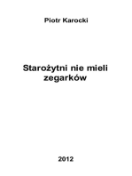 Starożytni nie mieli zegarków