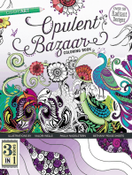 Opulent Bazaar Coloring Book: 3 Books in 1: 3 Books in 1