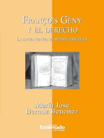 François Gény y el Derecho. La lucha contra el método exegético