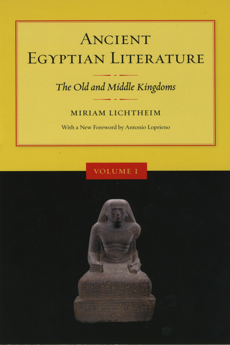 Read Ancient Egyptian Literature, Volume I Online by University of