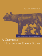 A Critical History of Early Rome: From Prehistory to the First Punic War