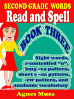 Second Grade Words Read And Spell Book three