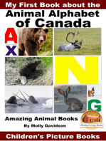 My First Book about the Animal Alphabet of Canada: Amazing Animal Books - Children's Picture Books