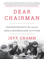 Dear Chairman: Boardroom Battles and the Rise of Shareholder Activism