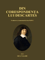 Din corespondența lui Descartes