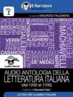 Audio antologia della Letteratura Italiana (Volume I, dal 1200 al 1700) (Audio-eBook)