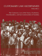 Customary Law Ascertained Volume 3