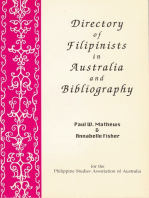 Directory of Filipinists in Australia and Bibliography