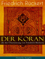 Der Koran (In der Übersetzung von Friedrich Rückert) - Deutsche Ausgabe: Das Heilige Buch der Muslime in Versform