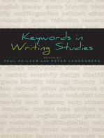 Keywords in Writing Studies