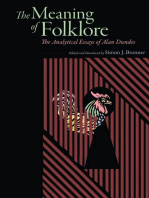 Meaning of Folklore: The Analytical Essays of Alan Dundes