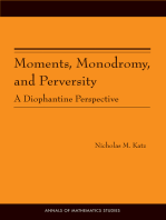 Moments, Monodromy, and Perversity. (AM-159): A Diophantine Perspective. (AM-159)