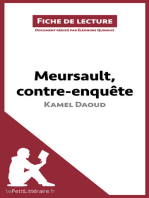Meursault, contre-enquête de Kamel Daoud (Fiche de lecture): Analyse complète et résumé détaillé de l'oeuvre