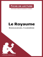 Le Royaume d'Emmanuel Carrère (Fiche de lecture): Analyse complète et résumé détaillé de l'oeuvre