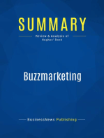 Buzzmarketing (Review and Analysis of Hughes' Book)