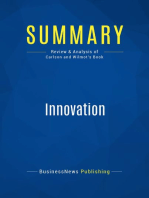 Innovation (Review and Analysis of Carlson and Wilmot's Book)