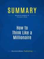 How to Think Like a Millionaire (Review and Analysis of Poissant's Book)