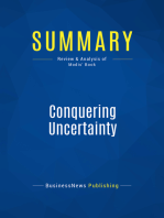 Conquering Uncertainty (Review and Analysis of Modis' Book)