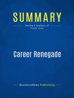 Career Renegade (Review and Analysis of Fields' Book)