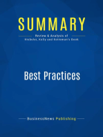Best Practices (Review and Analysis of Hiebeler, Kelly and Ketteman's Book)
