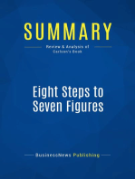 Eight Steps to Seven Figures (Review and Analysis of Carlson's Book)