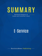E-Service (Review and Analysis of Zemke and Connellan's Book)