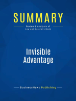Invisible Advantage (Review and Analysis of Low and Kalafut's Book)