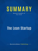 The Lean Startup (Review and Analysis of Ries' Book)