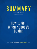 How to Sell When Nobody's Buying (Review and Analysis of Lakhani's Book)