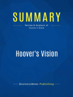 Hoover's Vision (Review and Analysis of Hoover's Book)