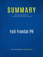 Full Frontal PR (Review and Analysis of Laermer and Prichinello's Book)